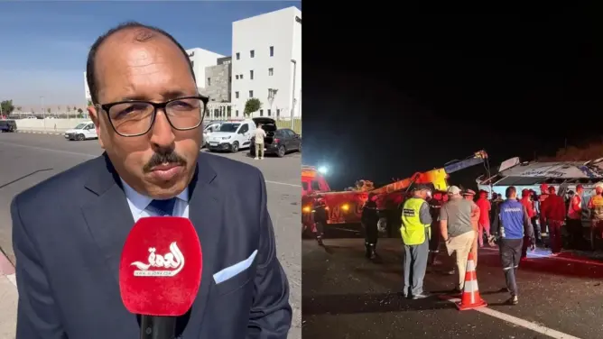 شبكة “مهنيي النقل” بالمغرب تحمل شركة الطرق السيارة مسؤولية فاجعة أمسكرود (فيديو)
