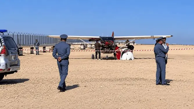 عطب تقني يجبر طائرة خفيفة على الهبوط اضطراريا جنوب آسفي ونجاة 3 أشخاص